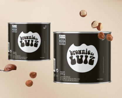 Casquinhas de Brownie com Creme de Avelã | 2 latas