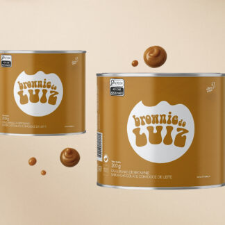 Lata Casquinhas Brownie Doce de Leite