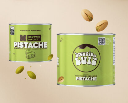 Casquinhas de Brownie com Pistache | 2 latas